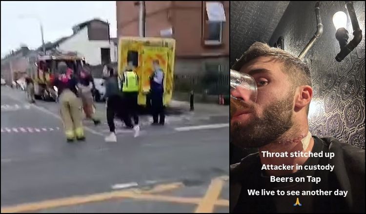 Irländare överlever migrantens knivattack – firar på puben efter timmar: 'Live to see another day'