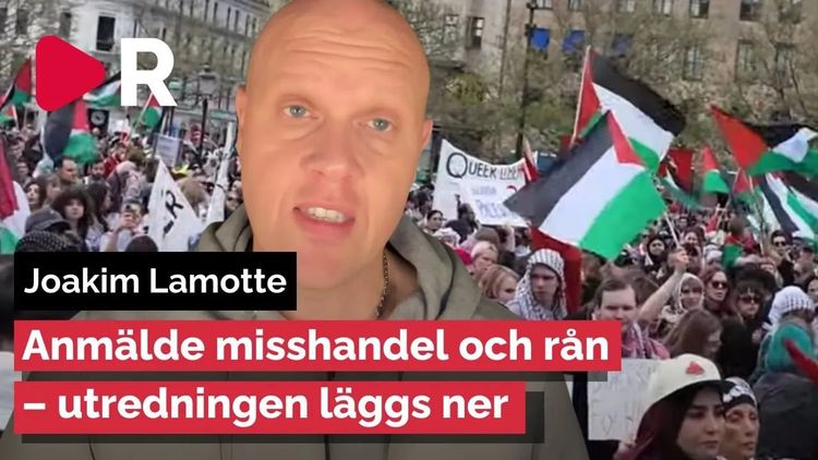 Joakim Lamotte överfölls under demonstration – åklagaren lade ner utredningen 
