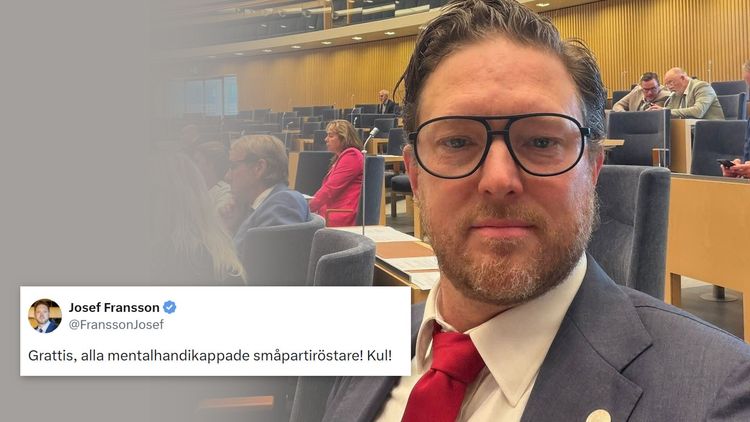 SD-profilen om ilskna tweeten under valkvällen: "Enorm frustration"