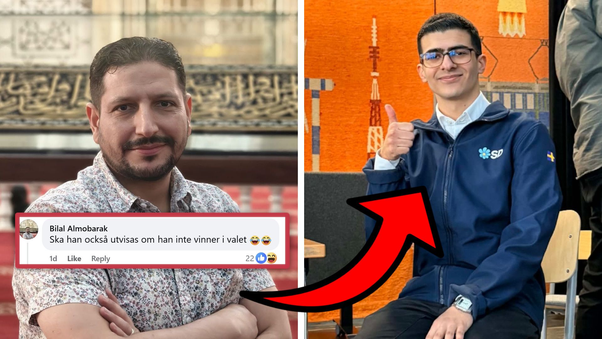 Musa, 19, kandiderar för SD – hånas av Migrationsverket-profil