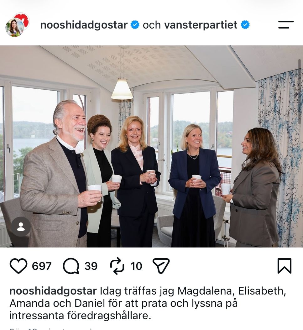 Det nya inlägget. Foto: Skärmdump.&nbsp;