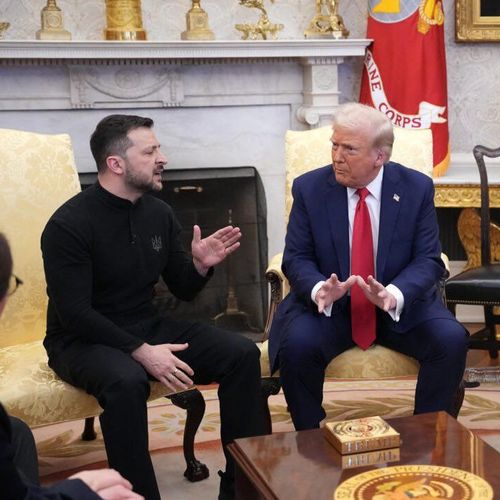 Trump "kastar ut" Zelenskyj efter hetsigt möte framför pressen i Vita huset