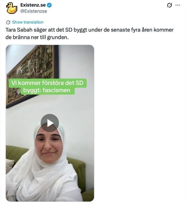 Foto: Skärmdump, X.&nbsp;