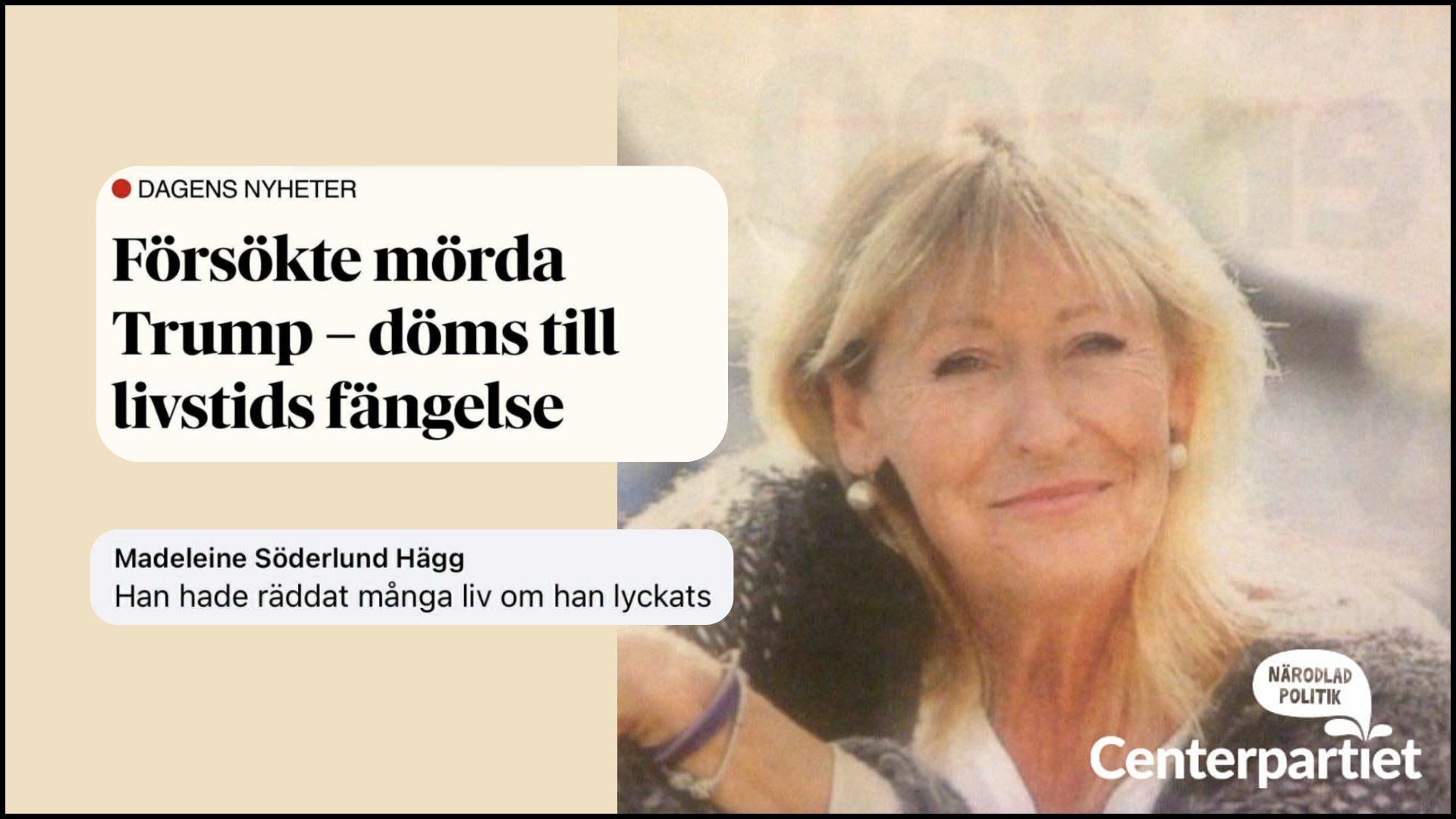 Swedish Politician on Attempted Assassination of Trump: “Would Have Saved Many Lives”